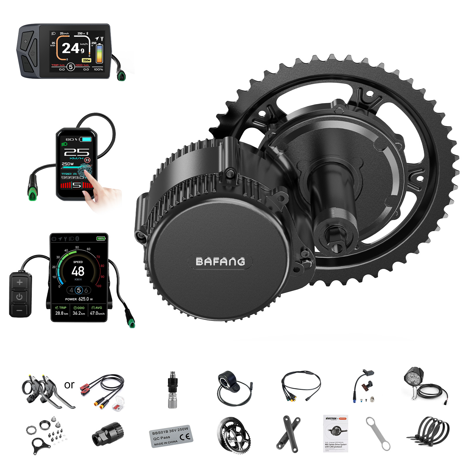 Torque Sensor Mid Drive Motor Kit - [Lokale verzending VS] Bafang Motor 750W